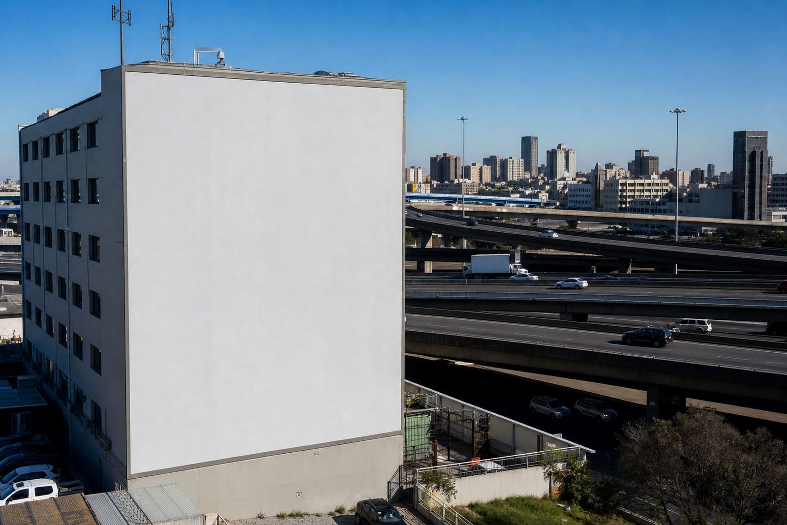 Freeway Side Wall