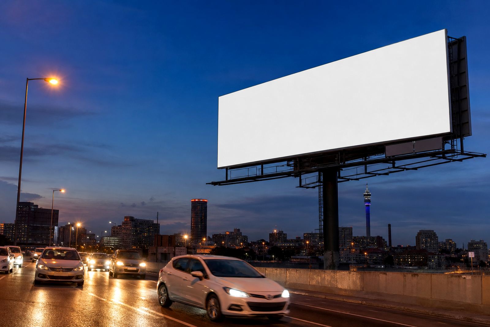 Night-Lit Billboard